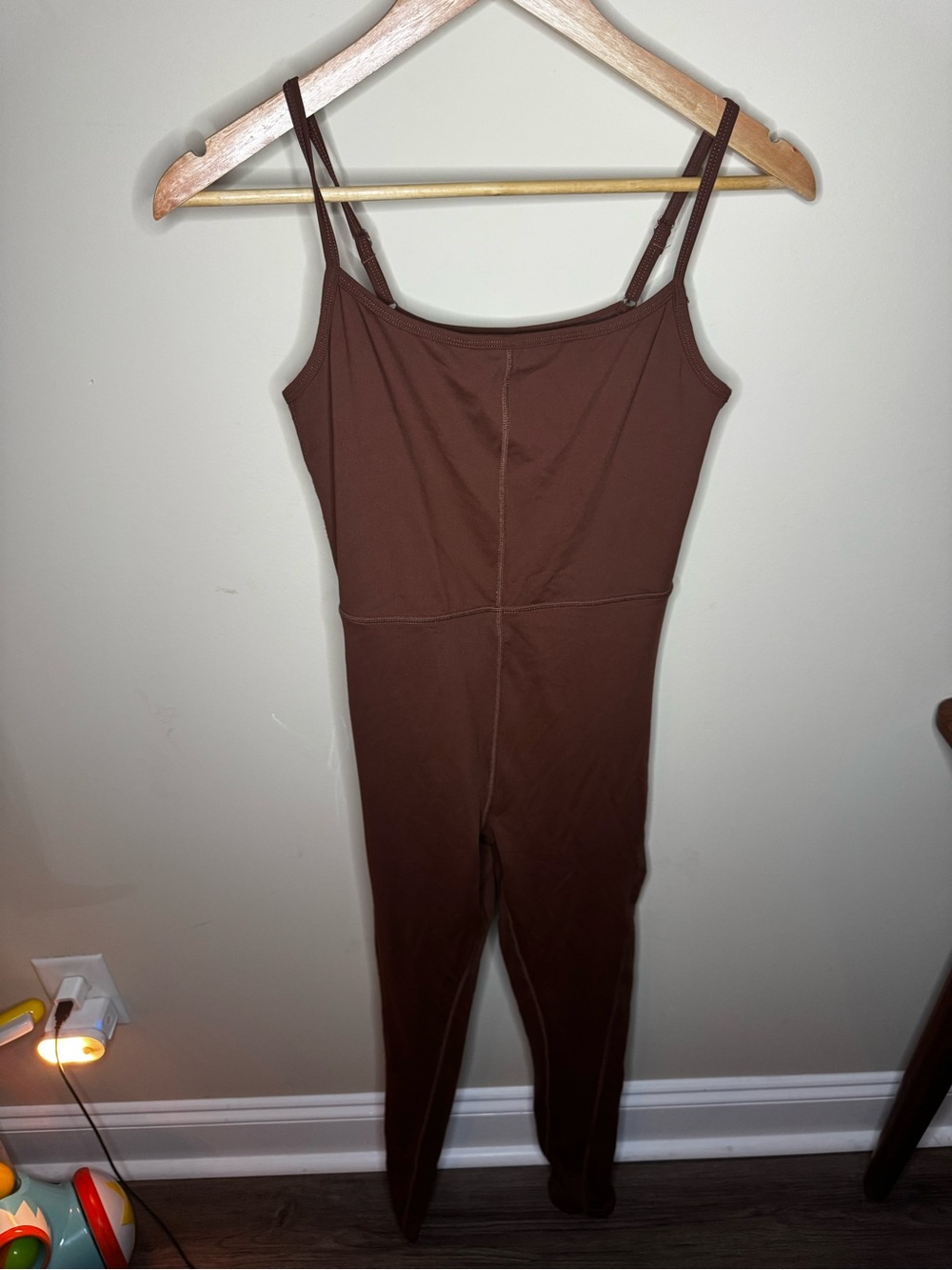Brown Spaghetti-Strap Jumpsuit